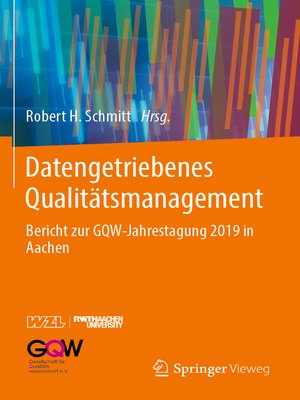 cover image of Datengetriebenes Qualitätsmanagement